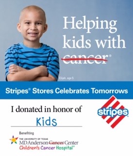 Stripes® Stores Announces Sixth Annual Fundraising Campaign for  MD Anderson Children’s Cancer Hospital