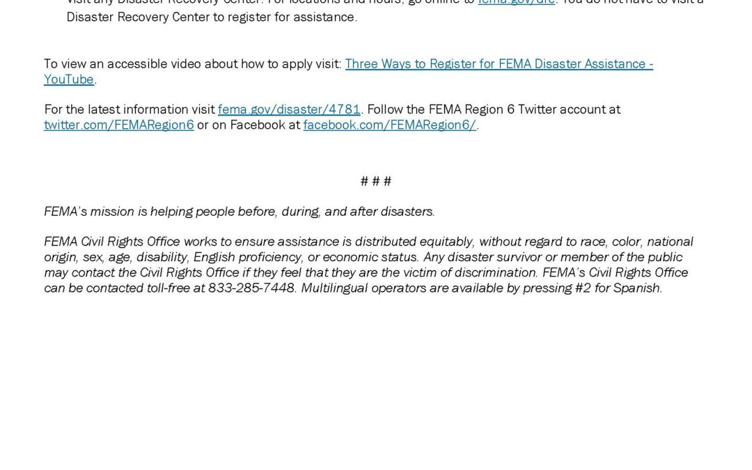FEMA Locations