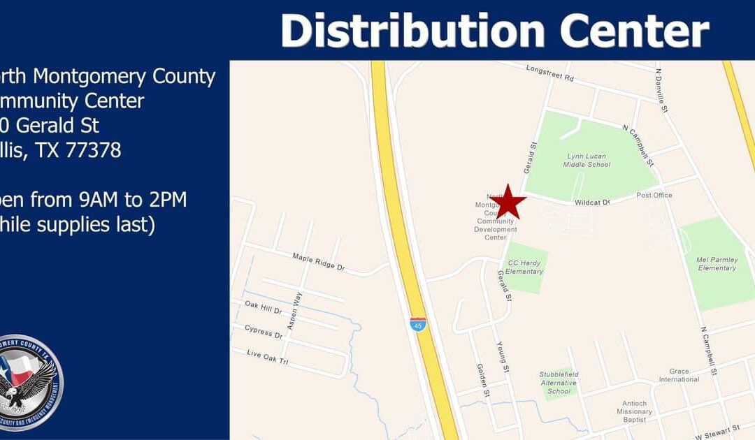 Montgomery County Distribution Centers for July 12th
