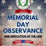 Montgomery County Veterans Memorial Commission Memorial Day Observance and Dedication of the Line